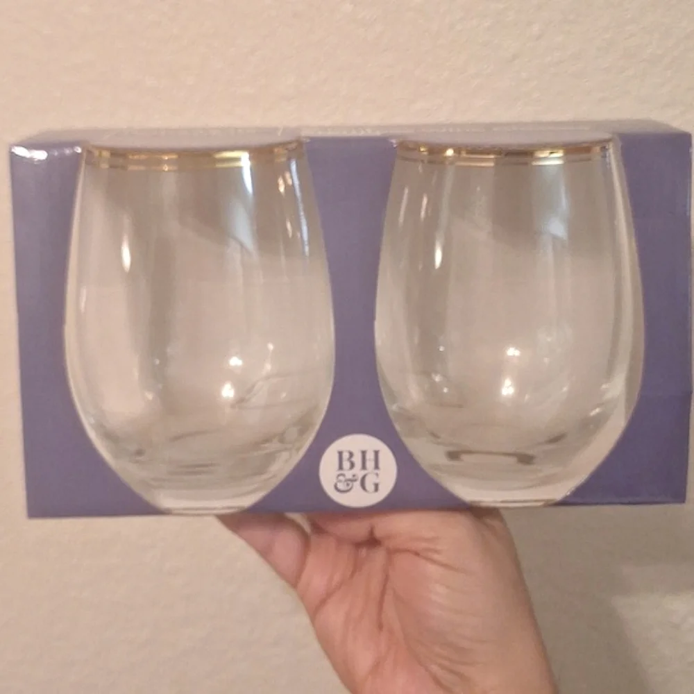 Better Homes & Gardens‎ Stemless Wine Glasses 2 pack
